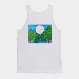 Moon With Trees Tank Top